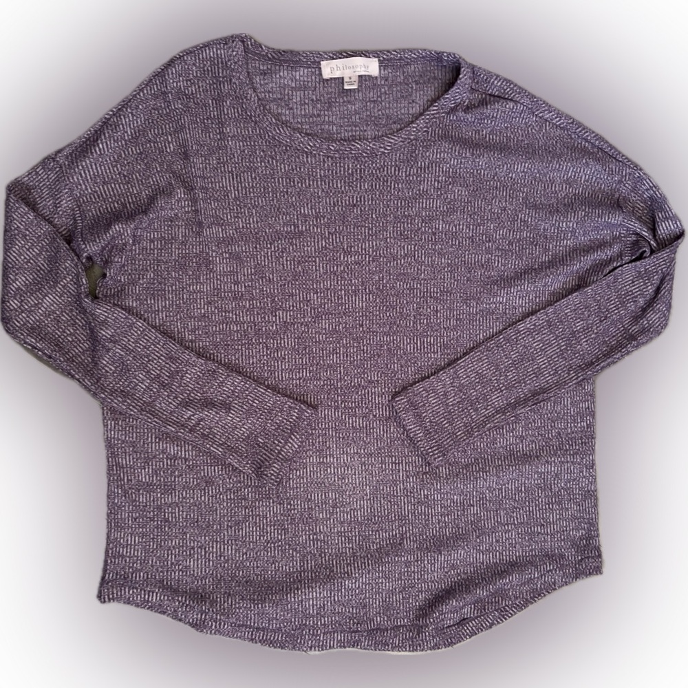 Philosophy Oversized Loose Fit Long Sleeve Top Size Small